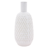 WT Collection WTC PAF1125 Tall White Textured Vase