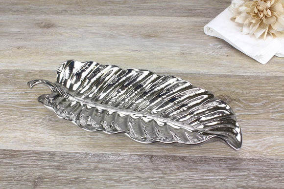 Pampa Bay PB CER-2417 Medium Leaf Tray SILVER