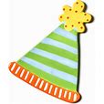 Coton Colors CC NHAPEV-16PL Happy Everything Big Platter Neutral w/ Party Hat Attachment