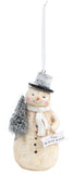 Demdaco 2020190446 Winter Wishes Snowman Ornaments