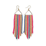 Ink + Alloy IA SBER2201 Arrow Fringe on Triangle Earrings