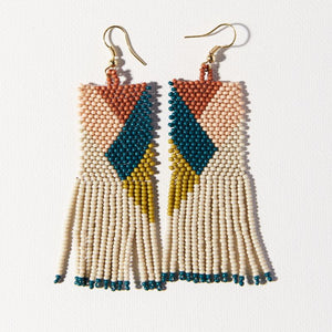 Ink + Alloy IA SBER2600 Geometric Fringe Earrings