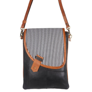 Vaan & Co VC STR030 Noho Stripe Crossbody Bag