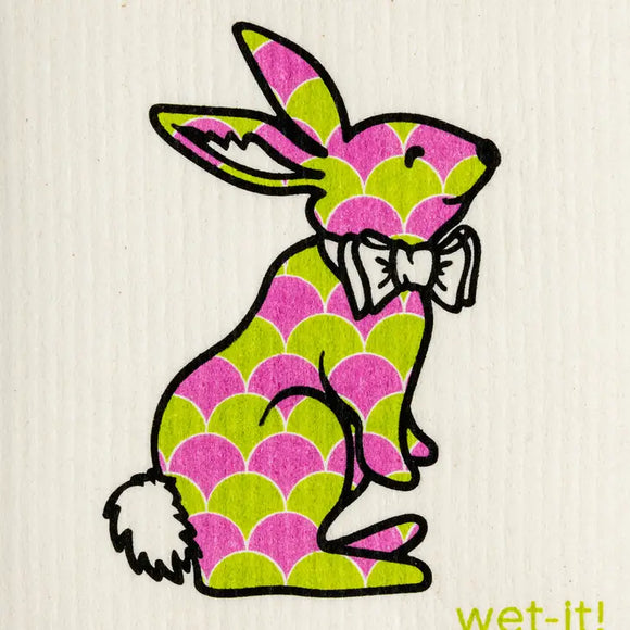 wet-it! Swedish Treasures WI W4-45 Happy Bunny Swedish Cloth