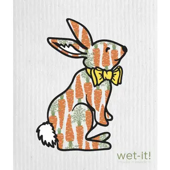 wet-it! Swedish Treasures WI W4-55 Hungry Bunny Swedish Cloth