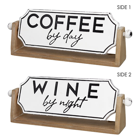 WT Collection WTC WAF334926 Coffee & Wine Flip Sign