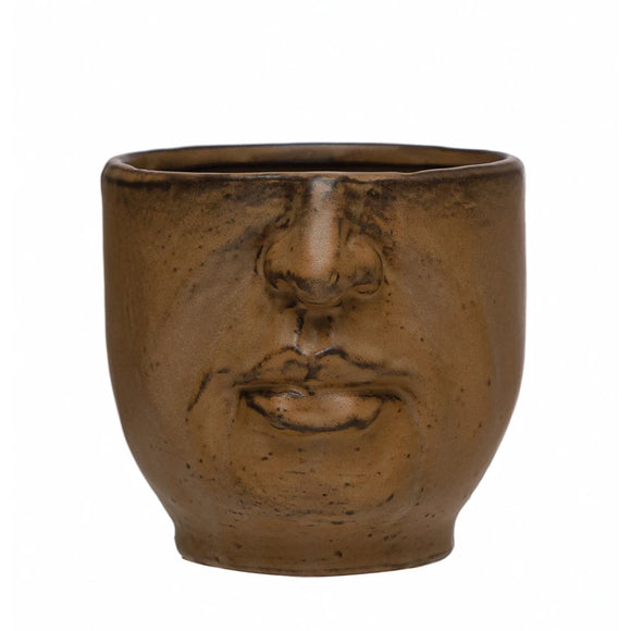 Bloomingville BV AH2449 Stoneware Planter with Face