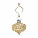 Mud Pie MP 46700256 Metallic Sentiment Ornaments