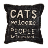 Mud Pie MP 41600510 Cat Canvas Pillow