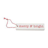 Mud Pie MP 46700201 Christmas Stick Ornaments/Gift Tag