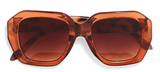 Two's Company TC 200125-20x Oversized Sunglasses W/Wood Case