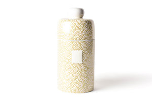 Coton Colors CC MINI-CAN-GLD Gold Small Dot Happy Everything Mini Canister