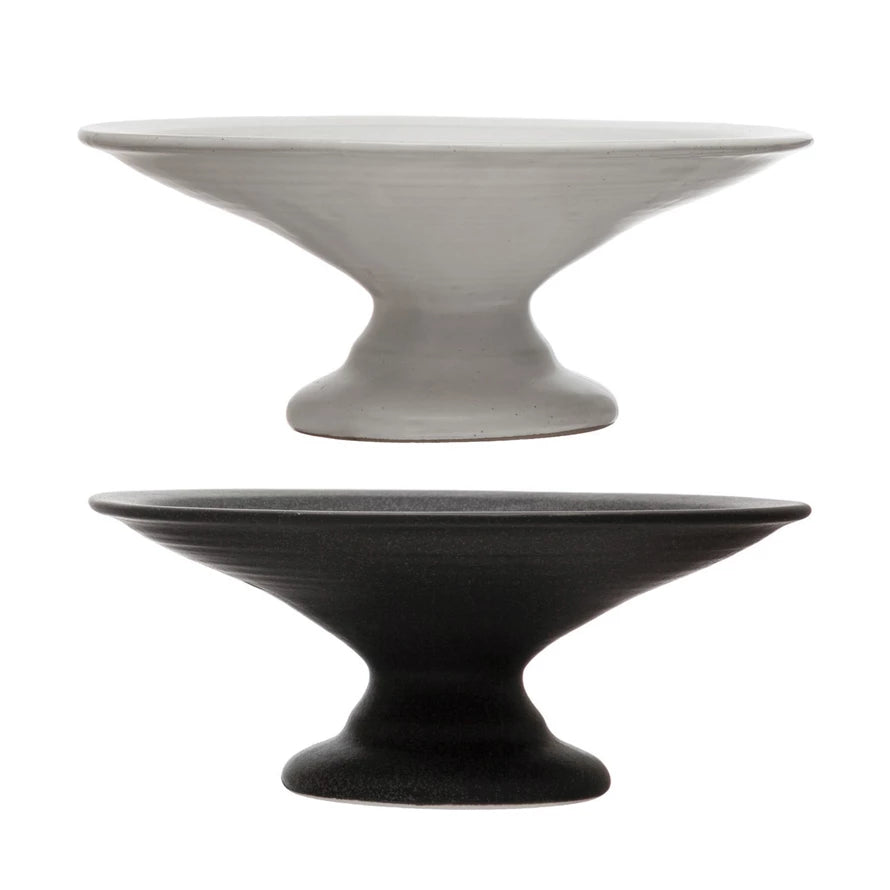 Creative Co-Op Stoneware Pedestal - Thumbnail 2