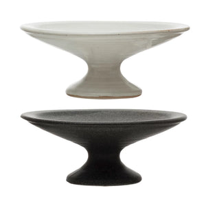 Creative Co-Op CCOP DF4321A Stoneware Pedestals with Matte Finish