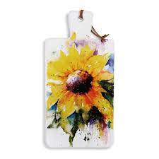 Demdaco 3005051517 Sunflower serving board