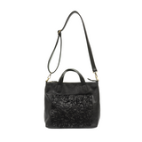 Joy Accessories JA L8102 Abstract Faux Fur Pocket Convertible Tote