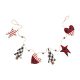 Mud Pie MP 40540010 Christmas Check Garland