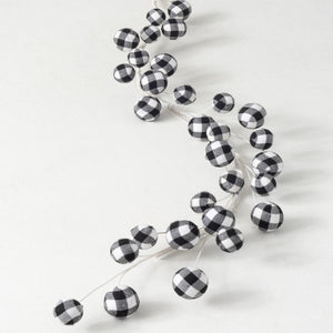 Sullivans SU GD1404 Plaid Ball Garland