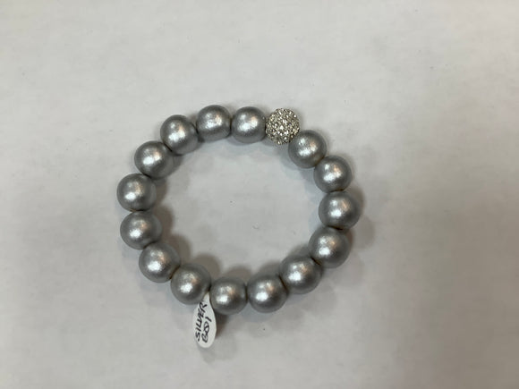 Millie B Designs MBD SILVERB01 Silver Balls Bracelet