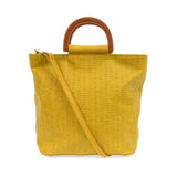 Joy Accessories JA L8078xx Lily Woven Wood Handle Tote