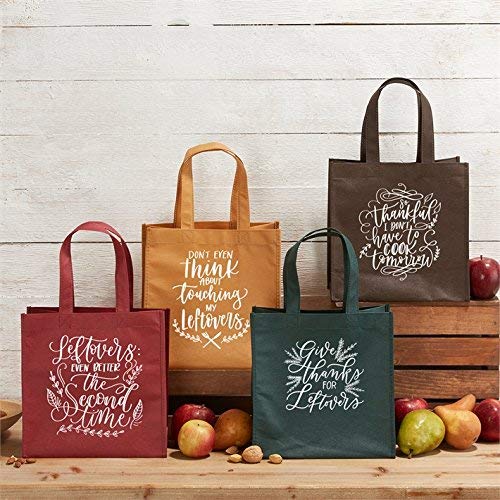 Two's Company TC 81129 Set of 4 Assorted Leftover Tote Bags