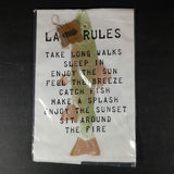 Mud Pie MP 4150010xx Lake Cotton Towel