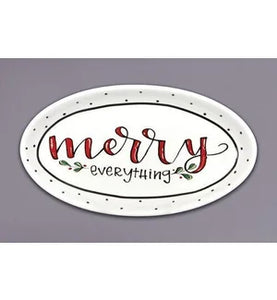 Magnolia Lane ML 32072 12" Oval "Merry" Platter