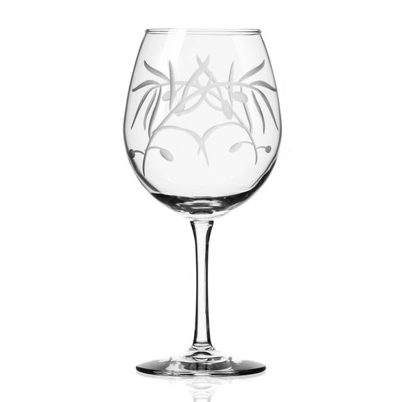 Rolf Glass RG 302171 Olive 18 oz Balloon Red Wine Glass