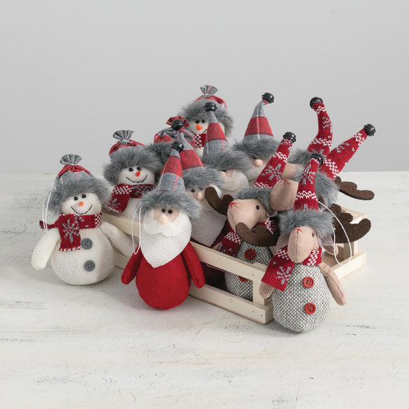 Sullivans SU PN3130 Santa/Snowman/Moose Ornaments