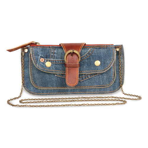 Vaan & Co VC DNM12 IZZY DENIM CROSSBODY BAG