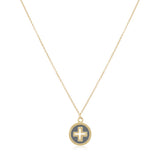 ENEWTON DESIGN ED 16" NECKLACE GOLD - SIGNATURE CROSS GOLD DISC