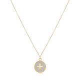 ENEWTON DESIGN ED 16" NECKLACE GOLD - SIGNATURE CROSS GOLD DISC