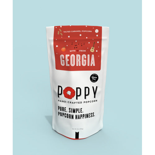Poppy Handcrafted Popcorn PHP MBC State Series Market Bag Flavored Popcorn - Georgia