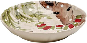 Casafina CF DF632-LIN DEER FRIENDS LARGE SERVING BOWL LINEN